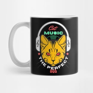 Cat And Music The Perfect Duo Mug